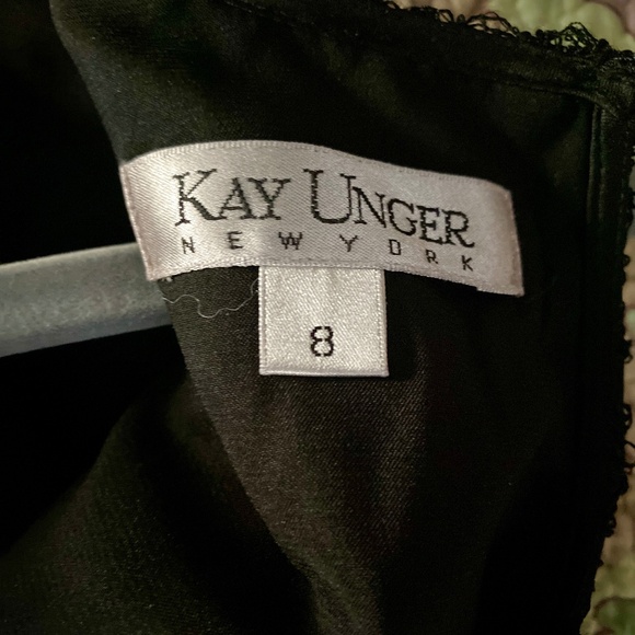 Black sparkling, sleeveless top from Kay Unger, size 8 - Picture 3 of 7